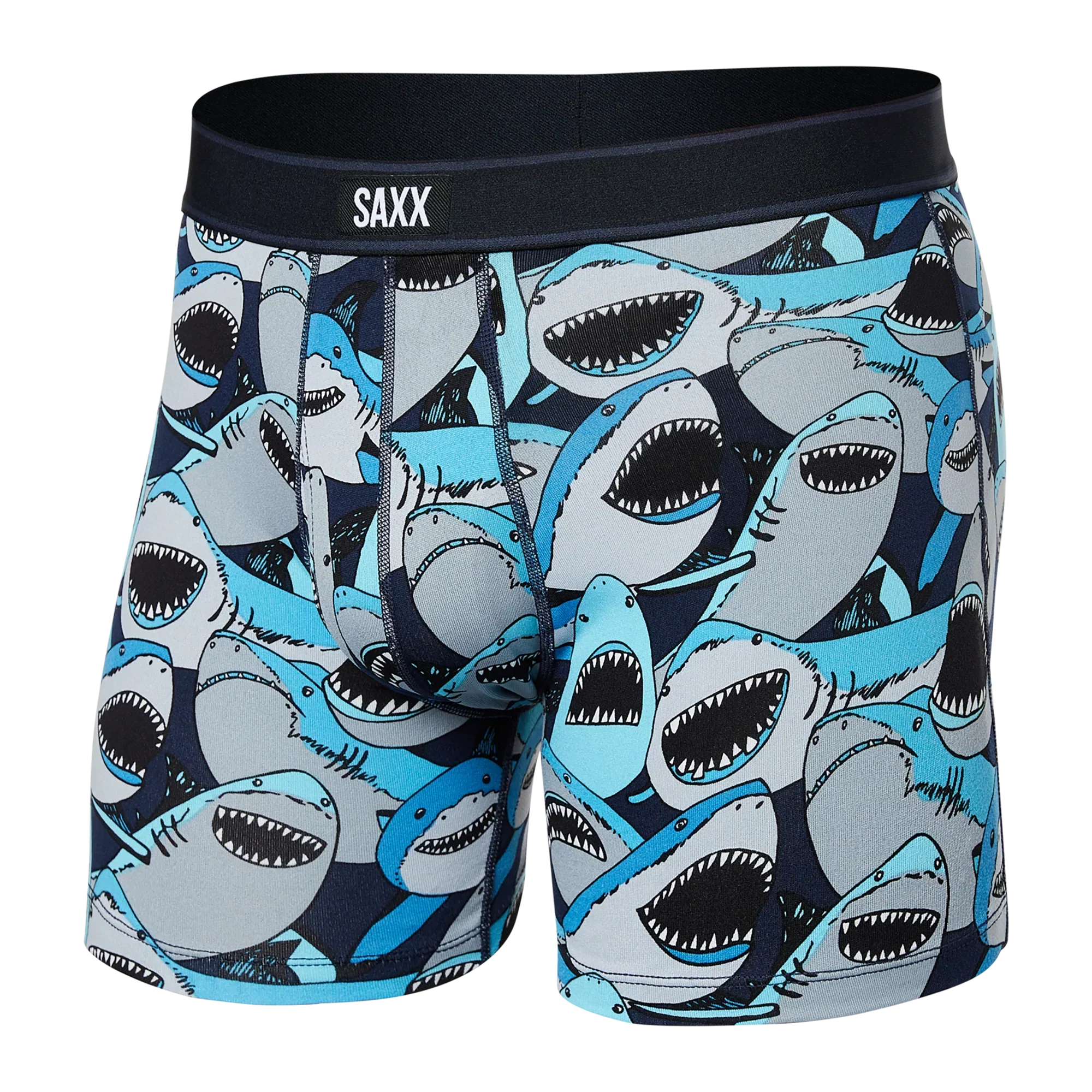 'SAXX Daytripper Boxer Brief - Shark Tank Camo' in 'Navy' colour