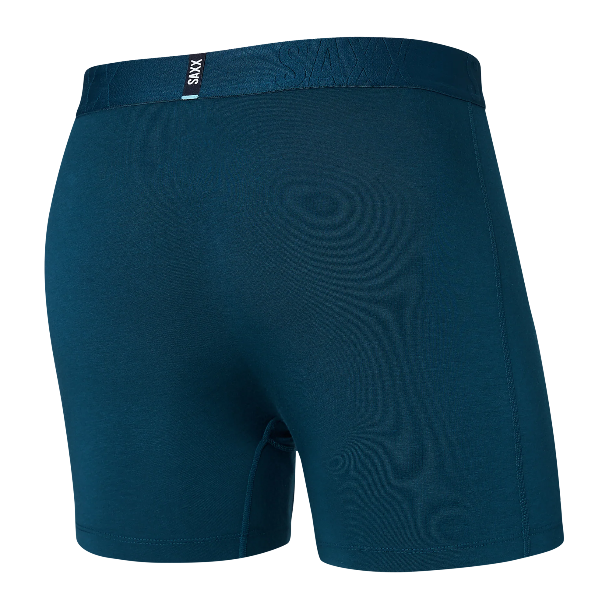 'SAXX Droptemp Cooling Cotton Boxer Brief - Deep Ocean' in 'Blue' colour