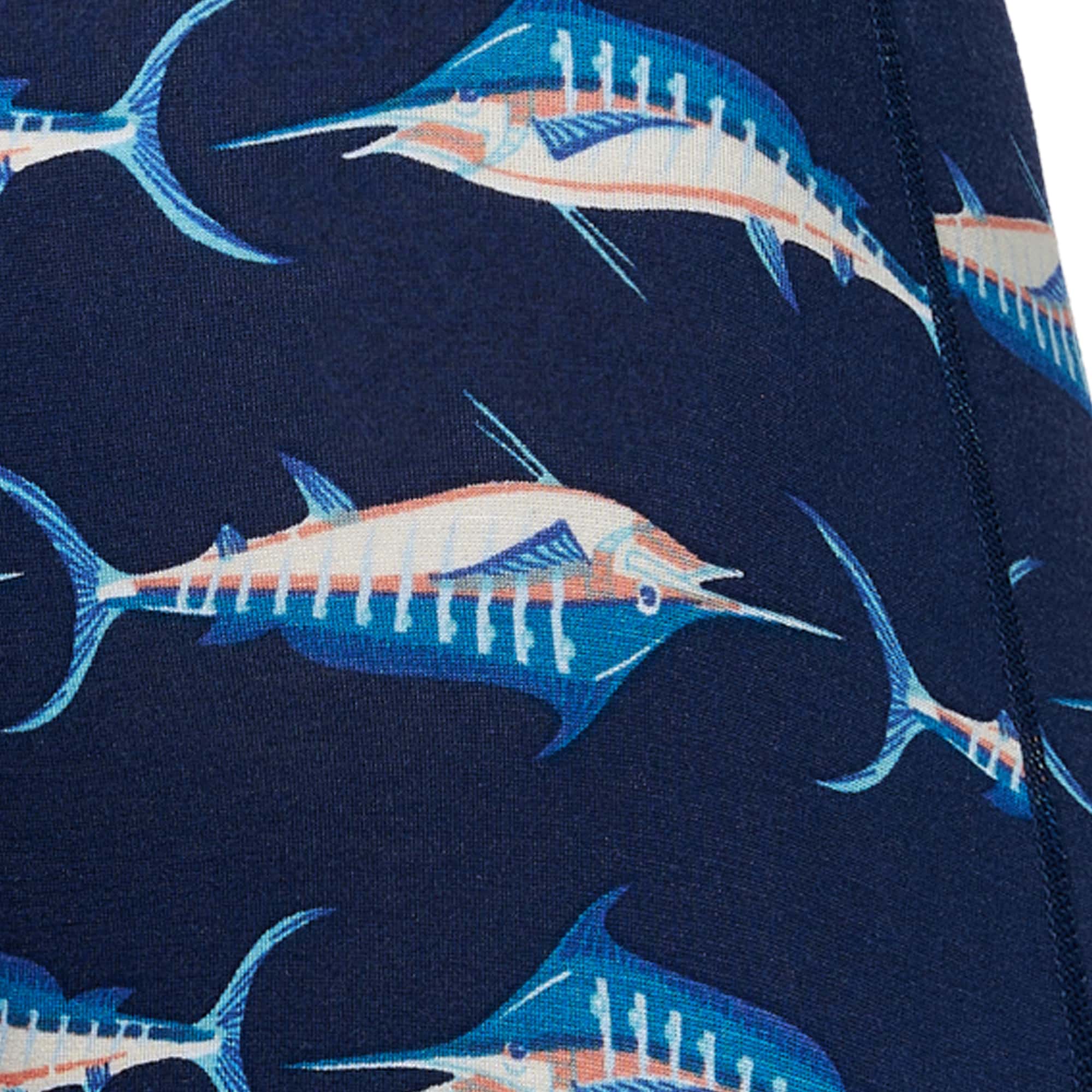 'SAXX Vibe Super Soft Boxer Brief - Marlin Matrix' in 'Midnight' colour