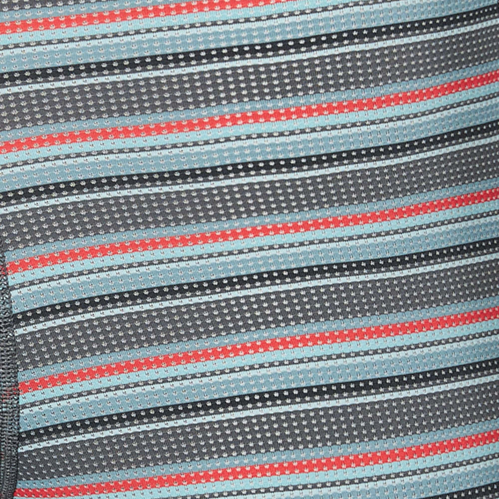 'SAXX Quest Quick Dry Mesh Boxer Brief - Field Stripe' in 'Charcoal' colour