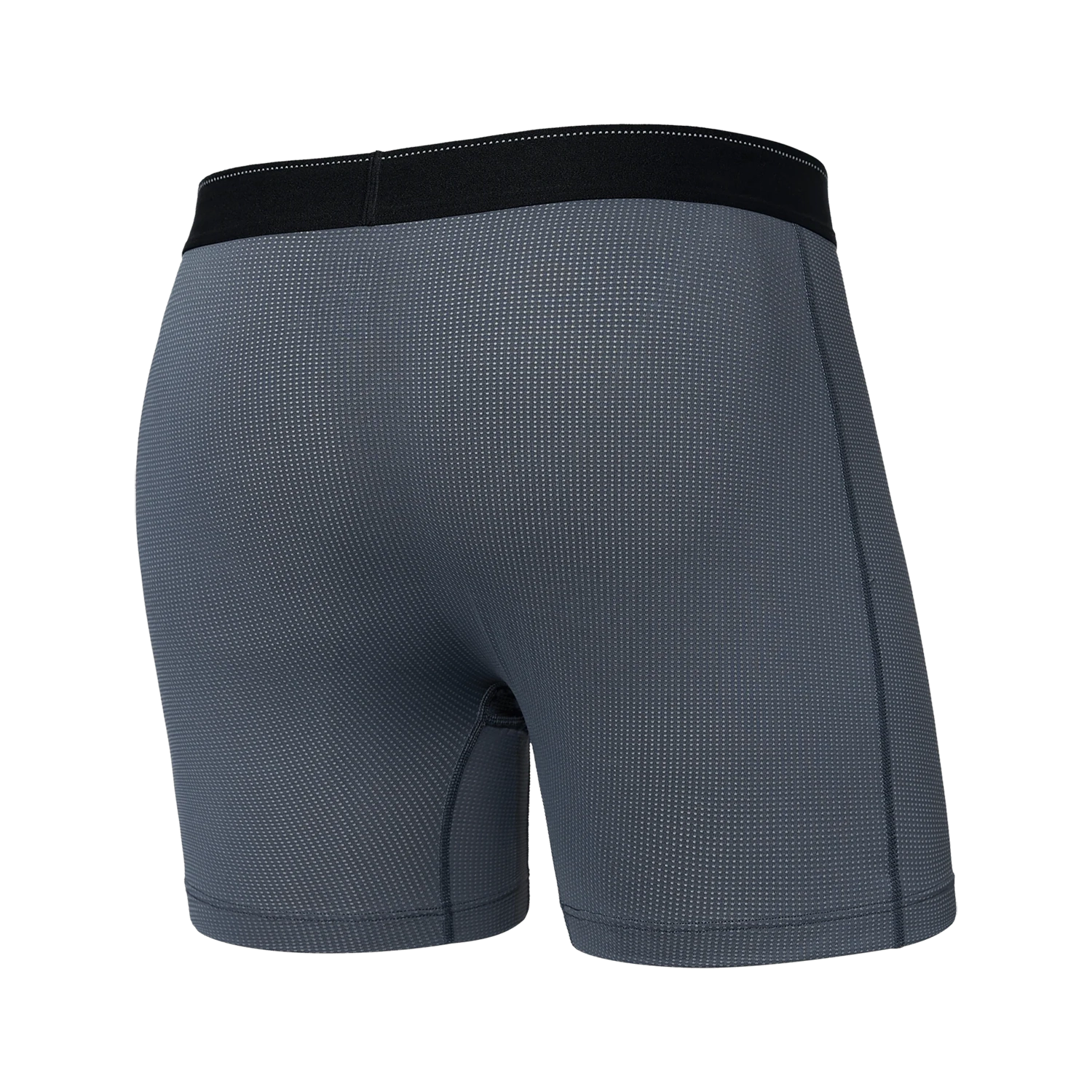 'Saxx Quest Quick Dry Mesh Boxer Brief - Turbulence' in 'Grey' colour