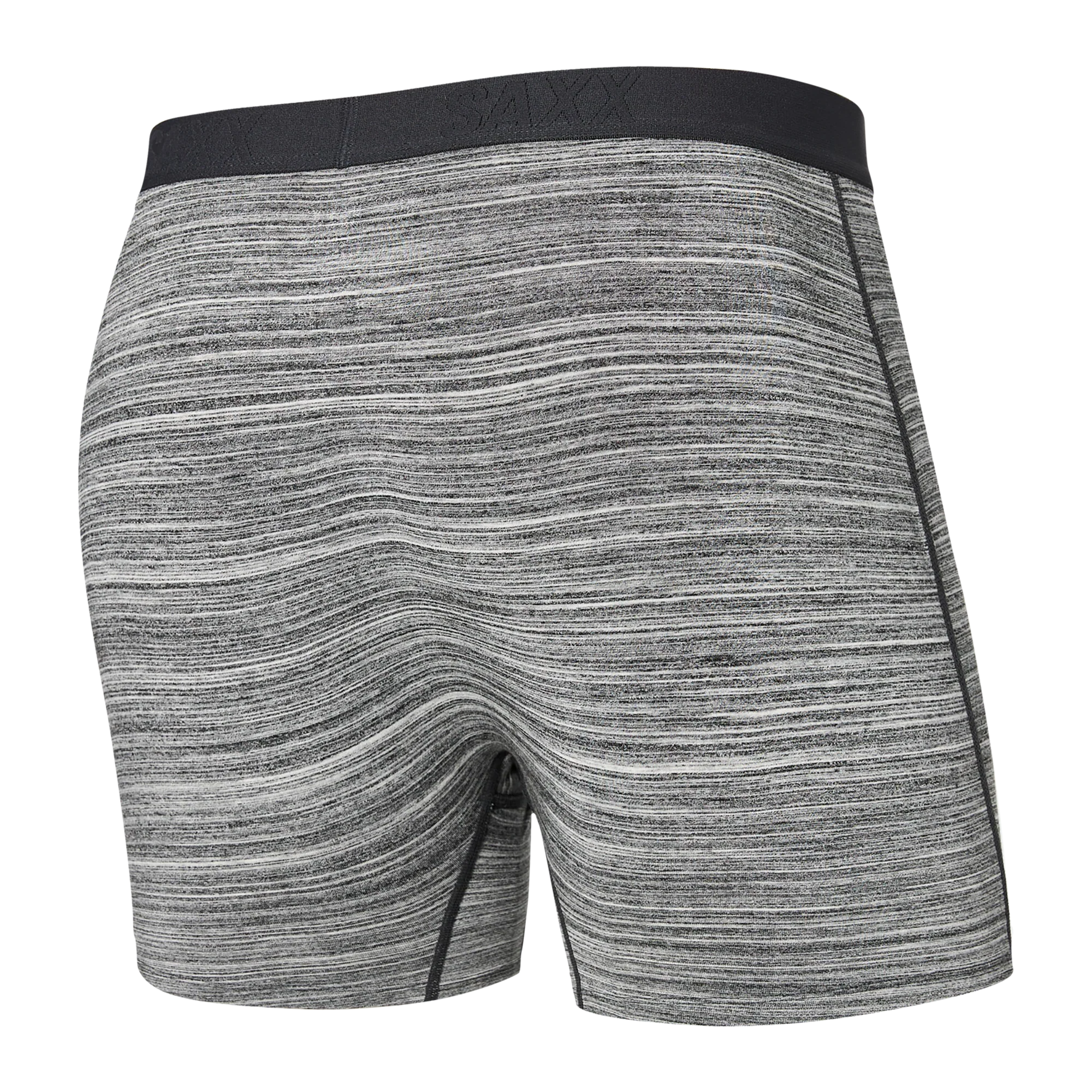 'SAXX Ultra Super Soft Boxer Brief - Space Dye Heather' in 'Grey' colour