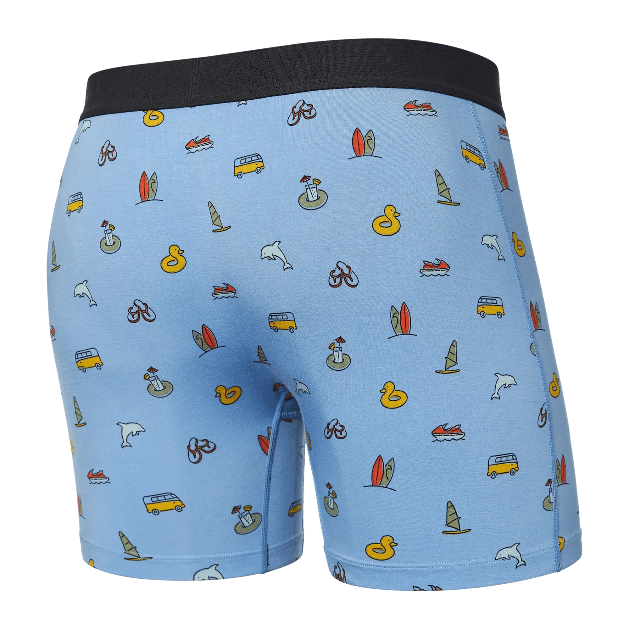 'SAXX Ultra Super Soft Boxer Brief - Summer Transport' in 'Bel Air' colour