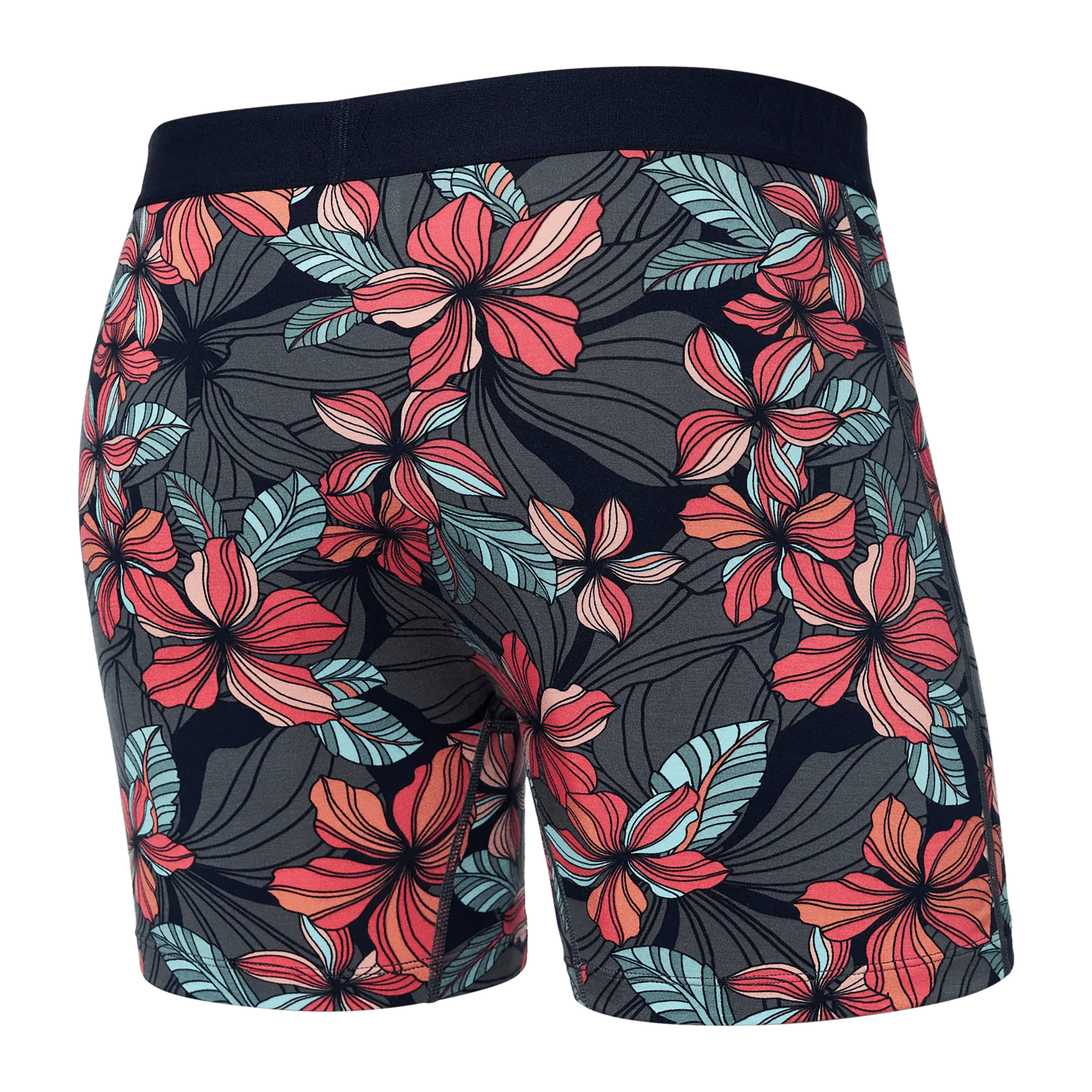'SAXX Ultra Super Soft Boxer Brief - Deep Jungle' in 'Maritime' colour