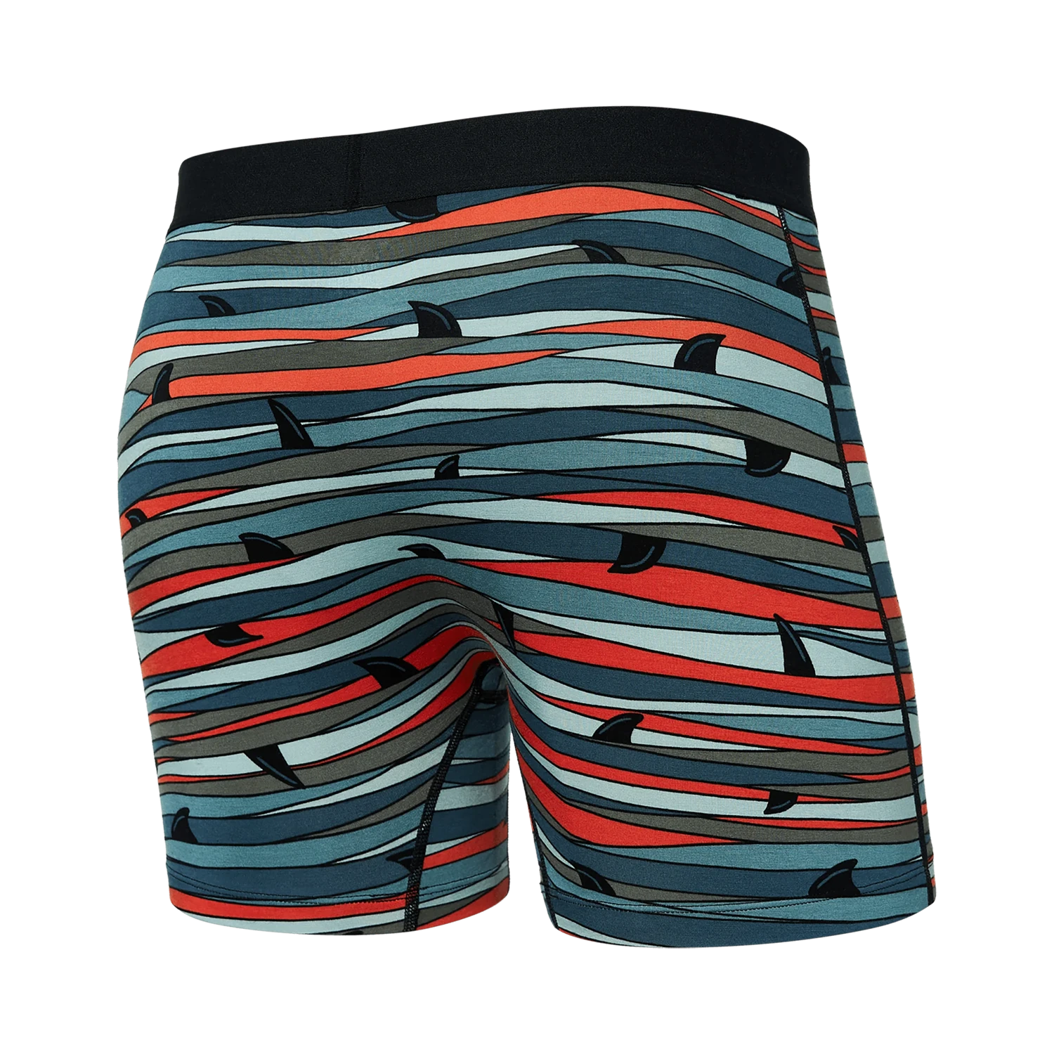 'Saxx Ultra Super Soft Boxer Brief - Fins' in 'Multi' colour