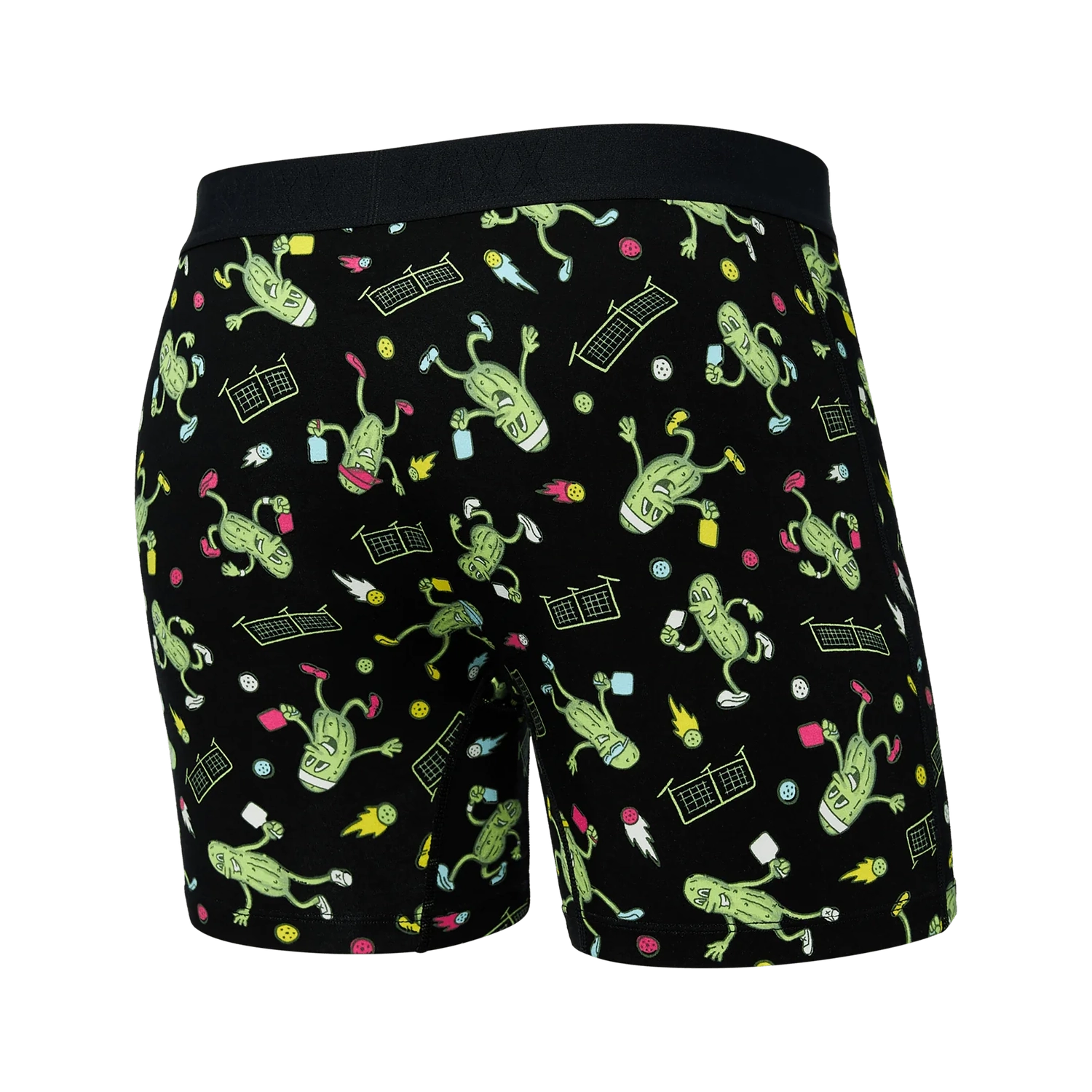 'Saxx Ultra Super Soft Boxer Brief - Pickleball' in 'Black' colour