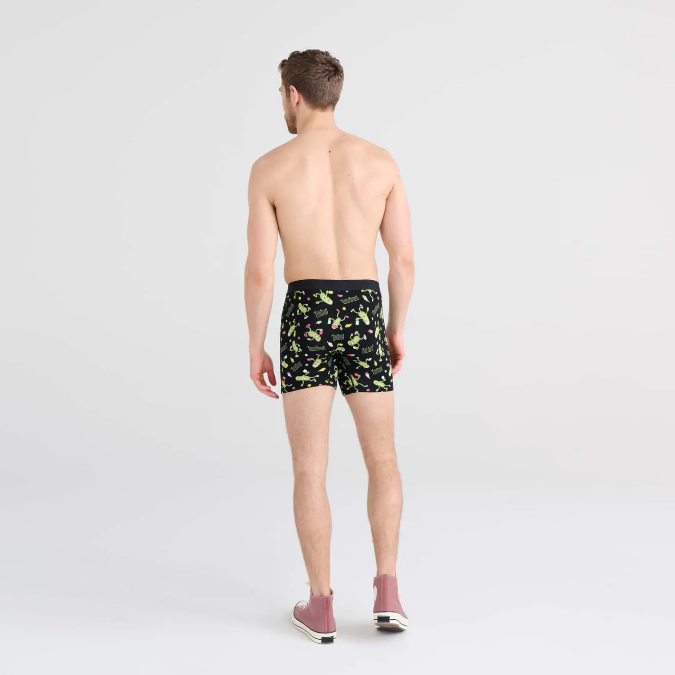 'Saxx Ultra Super Soft Boxer Brief - Pickleball' in 'Black' colour