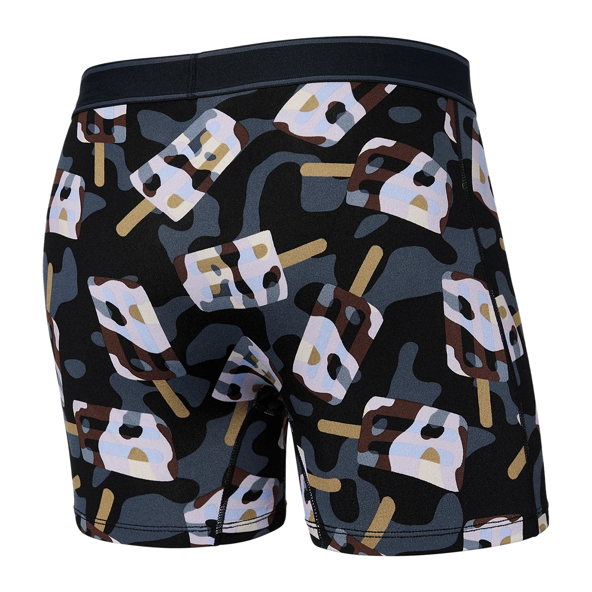 'SAXX Daytripper Boxer Brief - Camo Coolers' in 'Black' colour