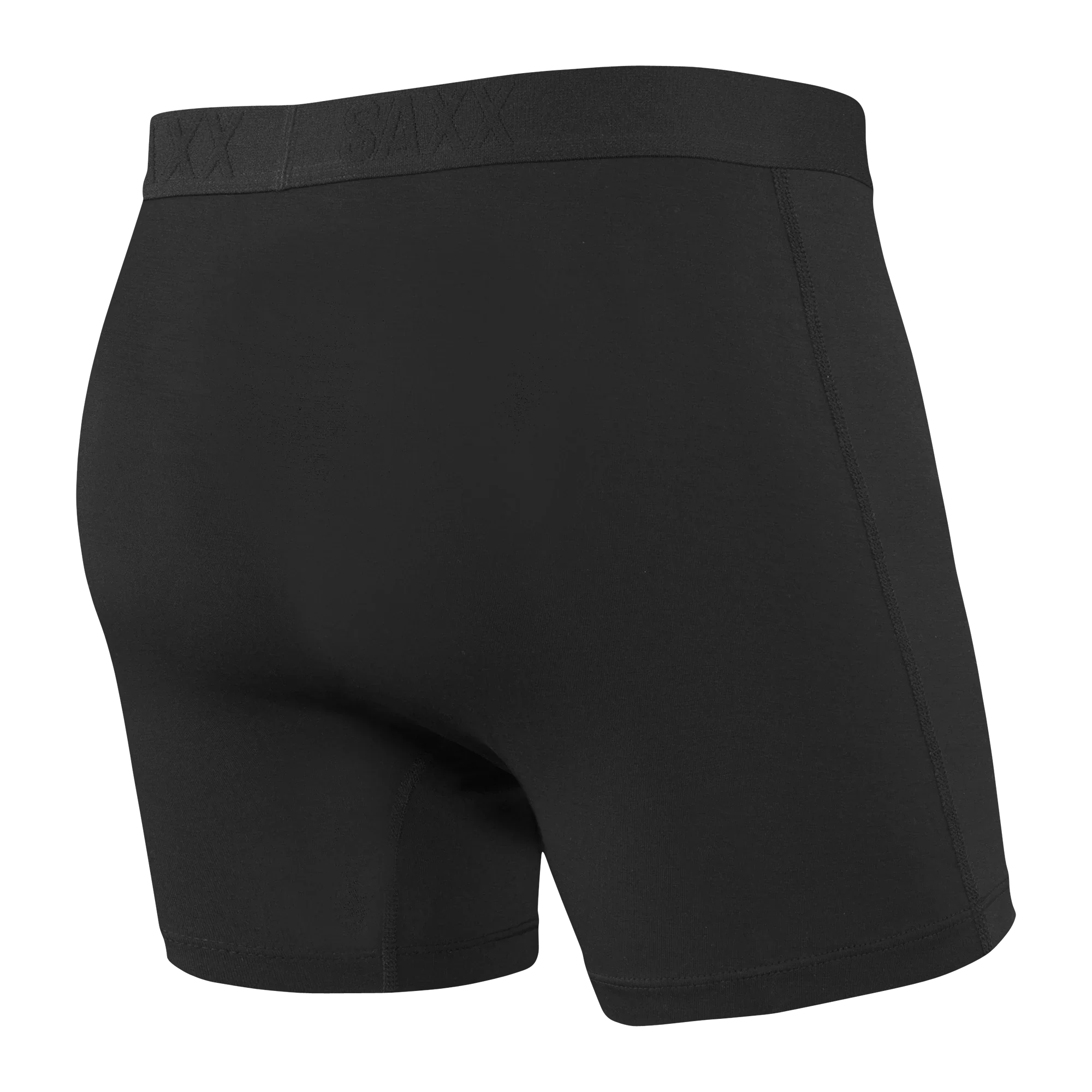 'SAXX Vibe Super Soft Boxer Brief - Black/Black' in 'Black' colour