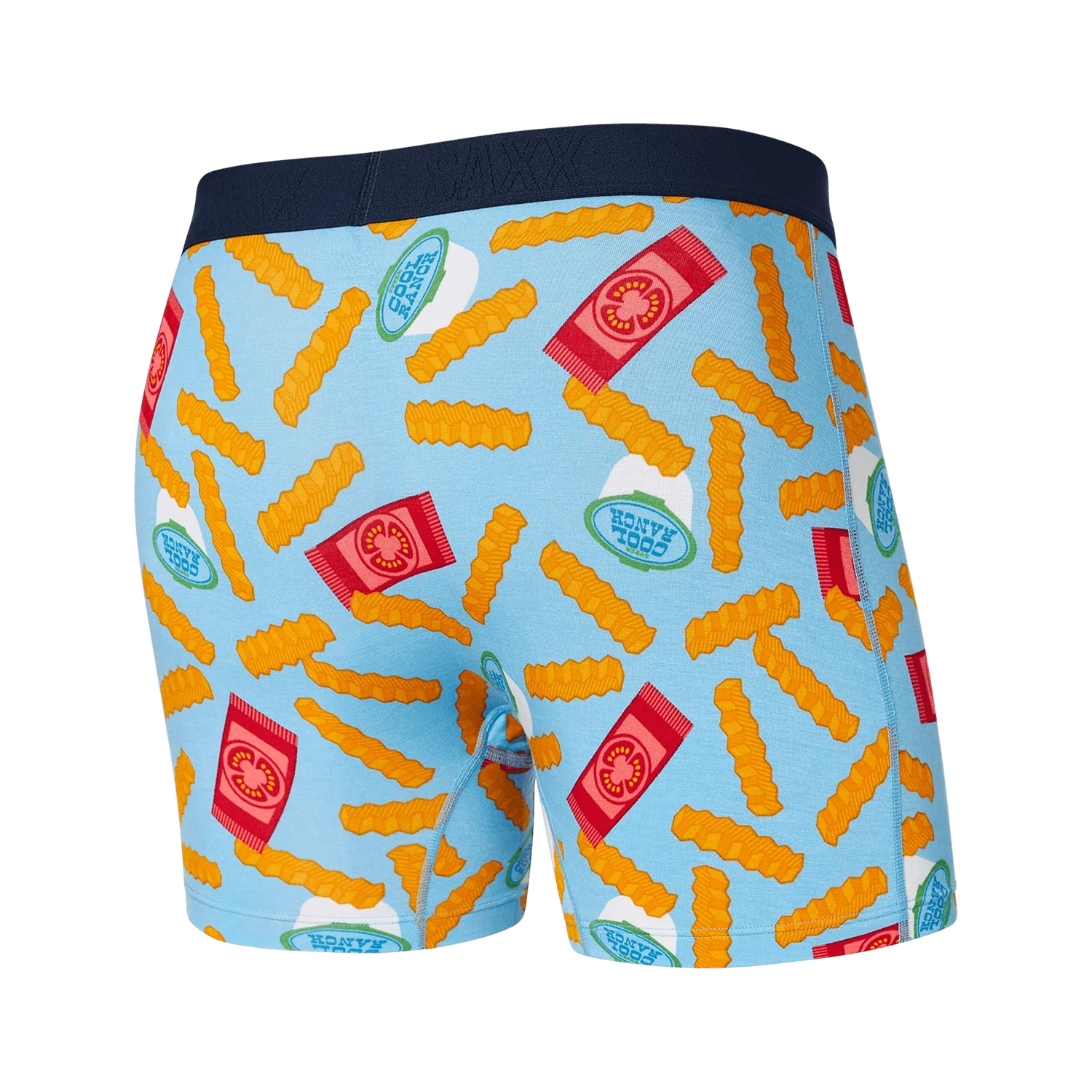 'Saxx Vibe Super Soft Boxer Brief - Cool Ranch' in 'Light Blue' colour
