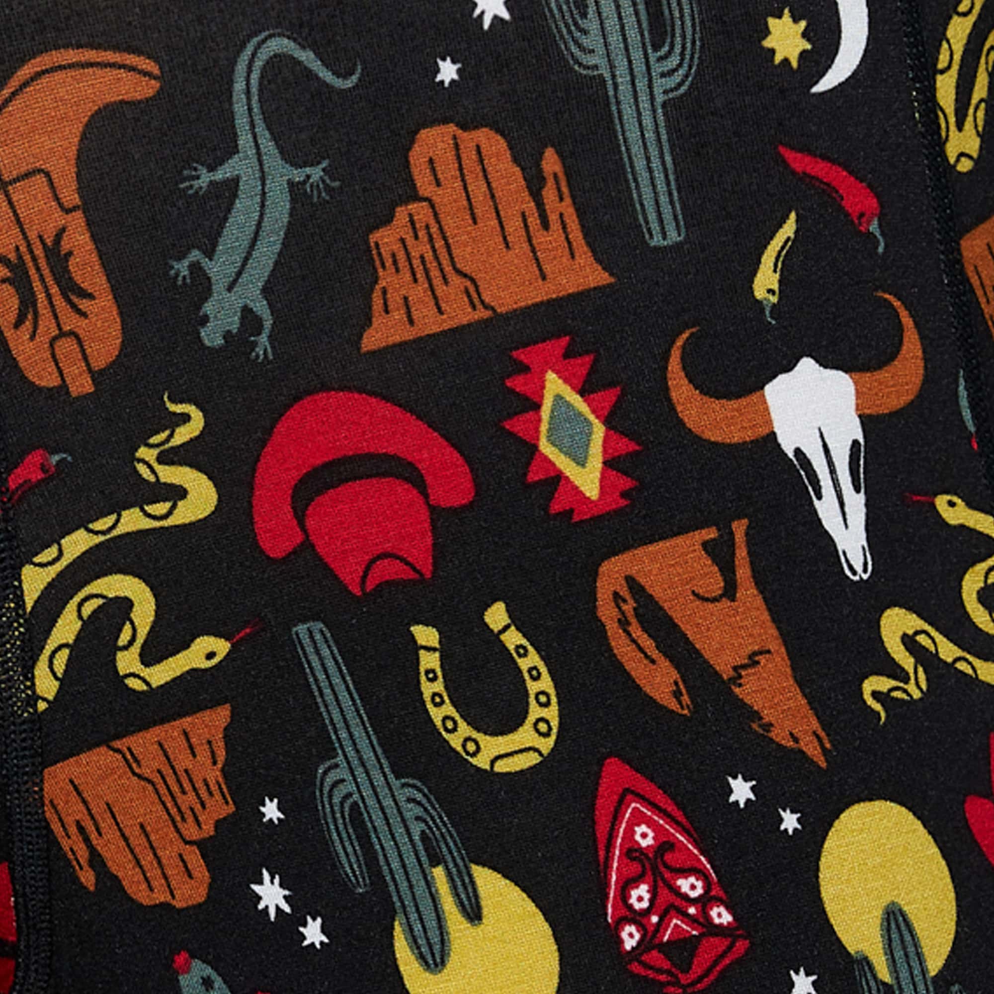 'SAXX Vibe Super Soft Boxer Brief - Desert Daze' in 'Faded Black' colour