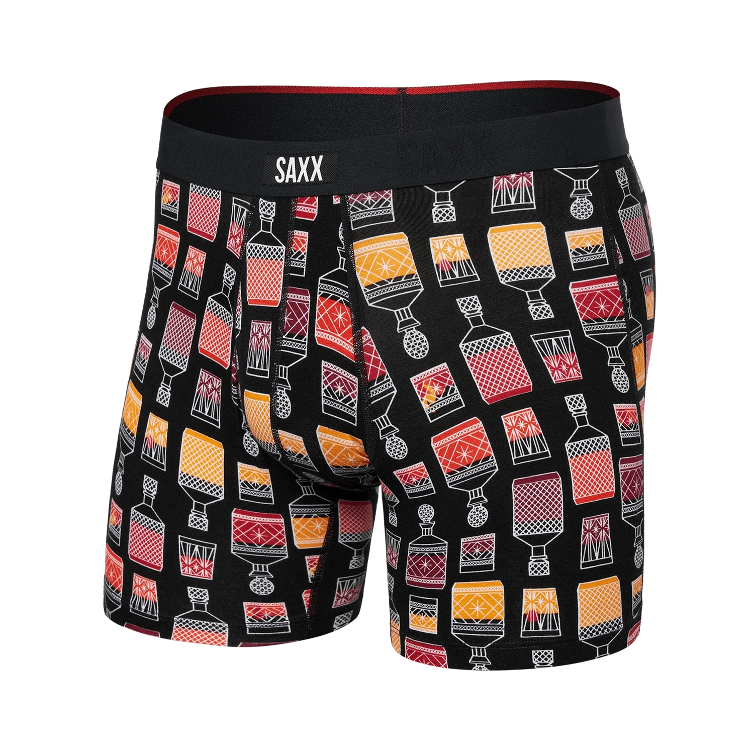 'Saxx Vibe Xtra Super Soft Boxer Brief - Top Shelf' in 'Black' colour
