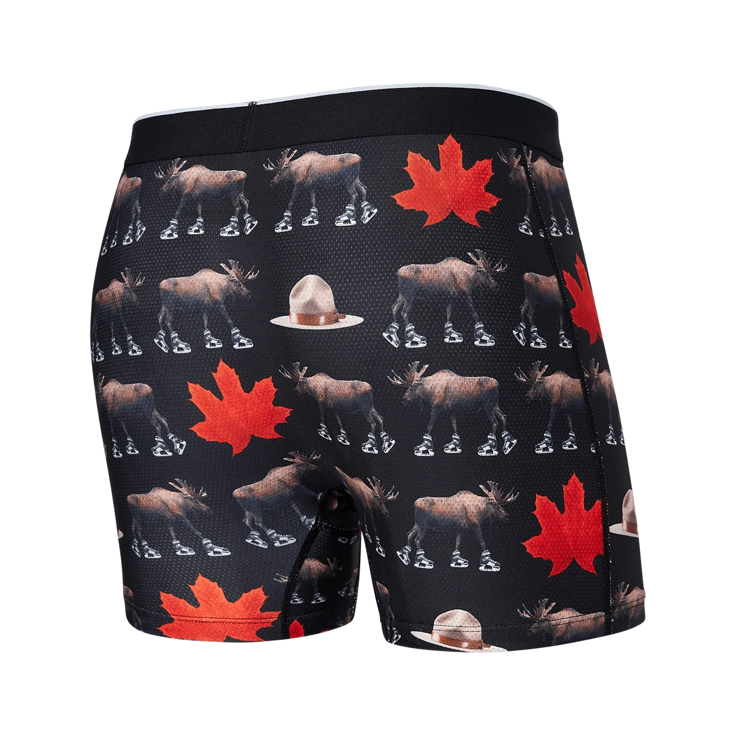 'Saxx Volt Breathable Mesh Boxer Brief - National Pastime' in 'Black' colour