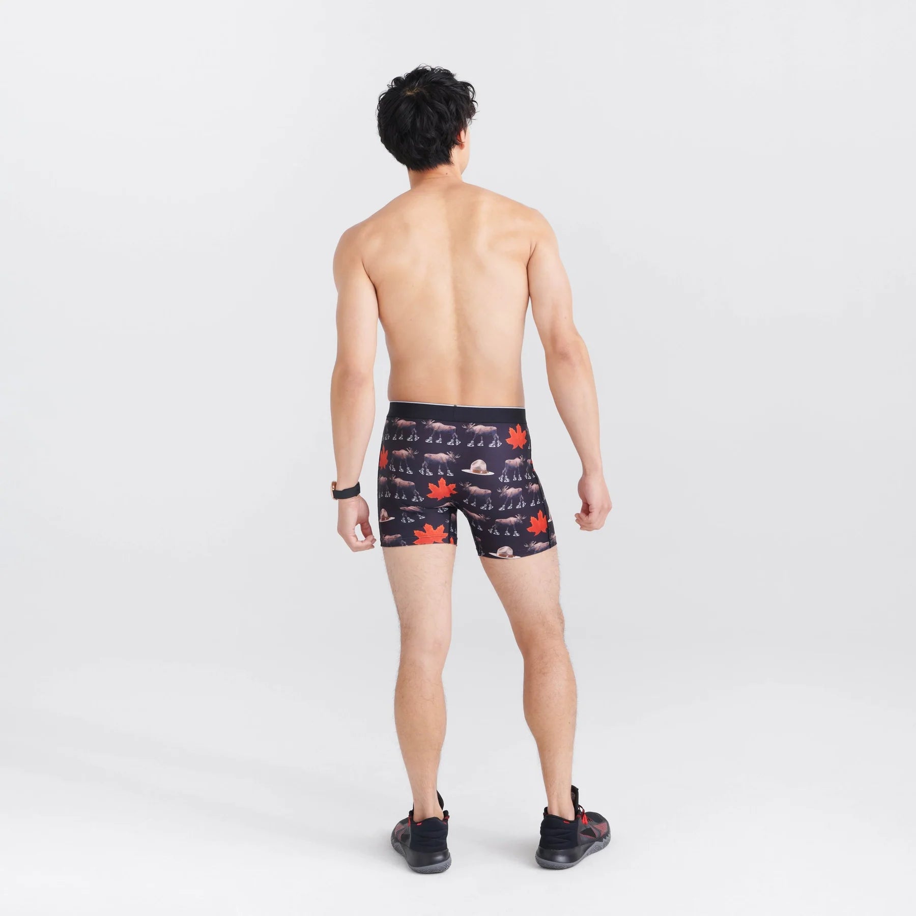 'Saxx Volt Breathable Mesh Boxer Brief - National Pastime' in 'Black' colour