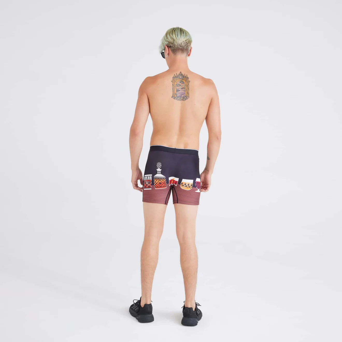 'Saxx Volt Breathable Mesh Boxer Brief - Top Shelf' in 'Black' colour