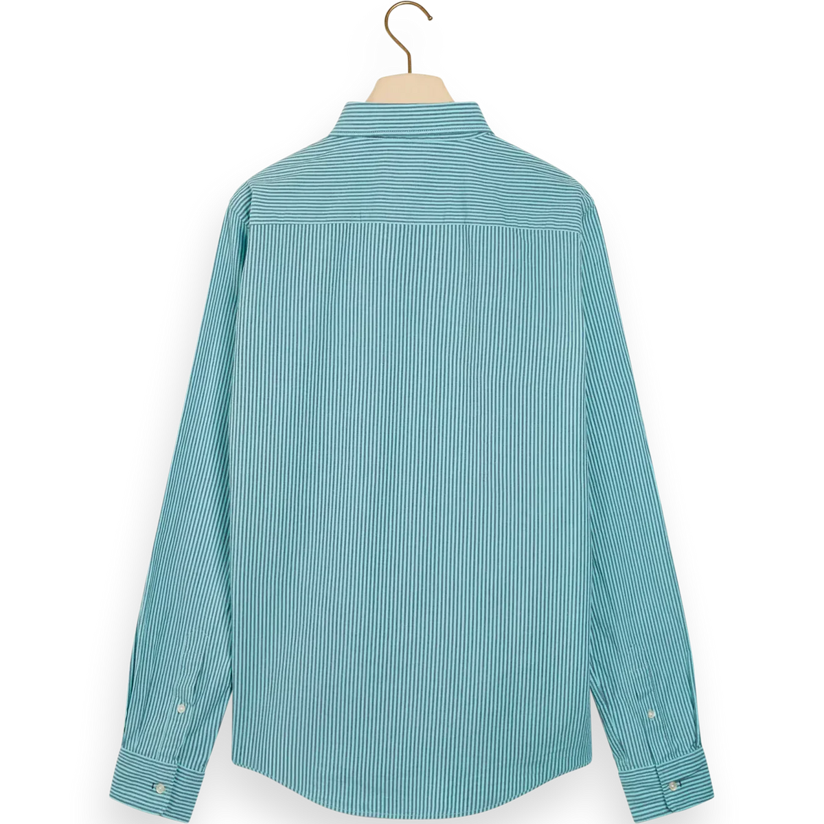 'Scotch & Soda Slim-Fit Organic Cotton Poplin Shirt' in 'Steel Topaz' colour