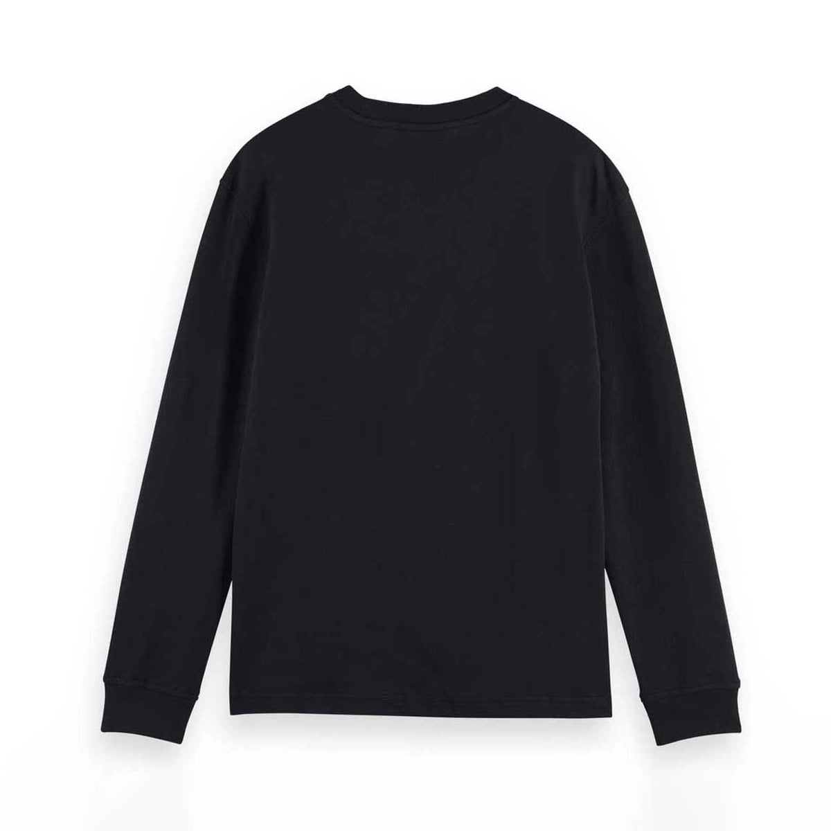 'Scotch & Soda Unisex Long-Sleeved Organic Cotton T-Shirt' in 'Dark Navy' colour