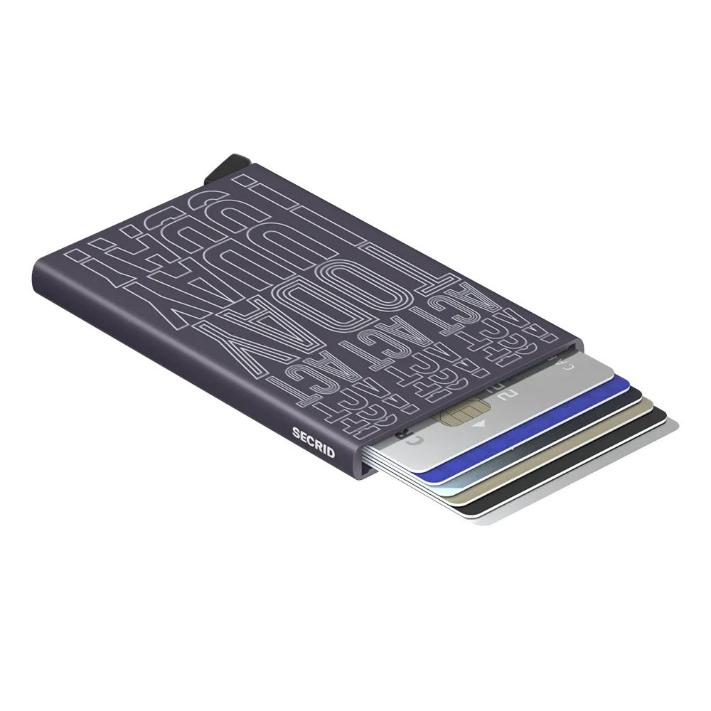 'Secrid Cardprotector - Laser Act Today' in 'Dark Purple' colour
