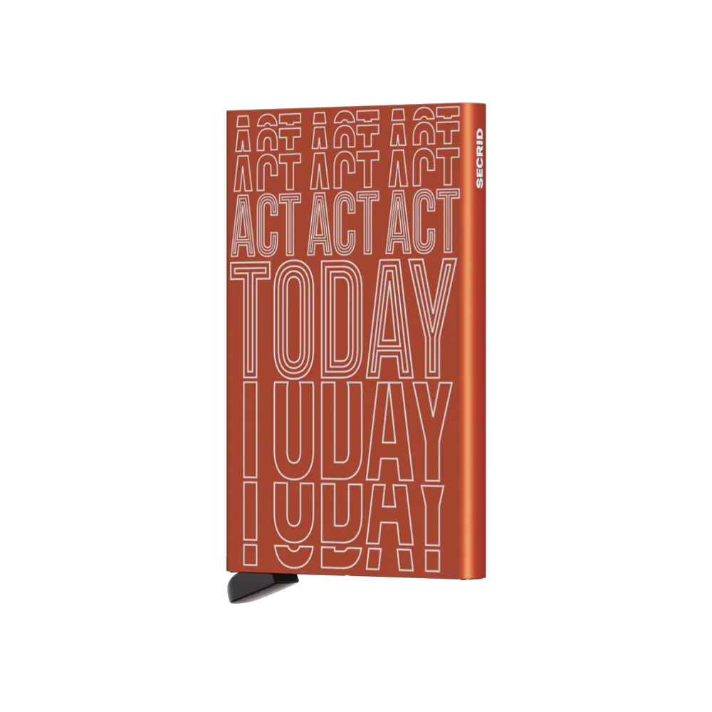 'Secrid Cardprotector - Laser Act Today' in 'Orange' colour