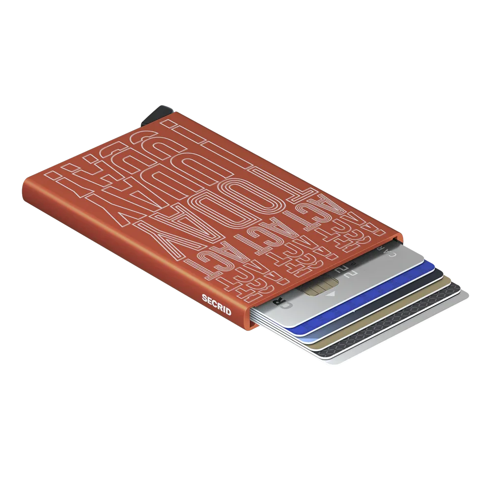 'Secrid Cardprotector - Laser Act Today' in 'Orange' colour