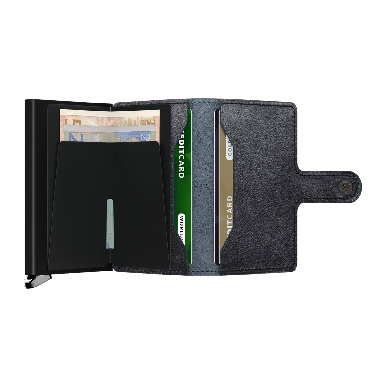 'Secrid Miniwallet - Premium Basco' in 'Navy' colour