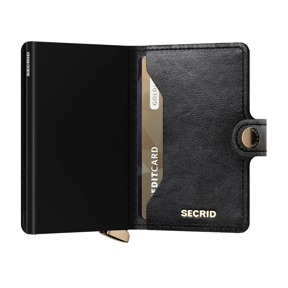 'Secrid Miniwallet - Premium Emboss Diamond' in 'Black' colour