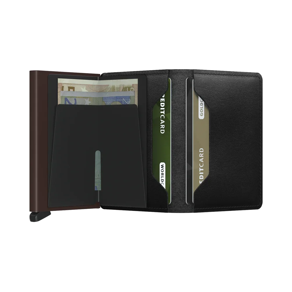 'Secrid Slimwallet - Original' in 'Black-Brown' colour