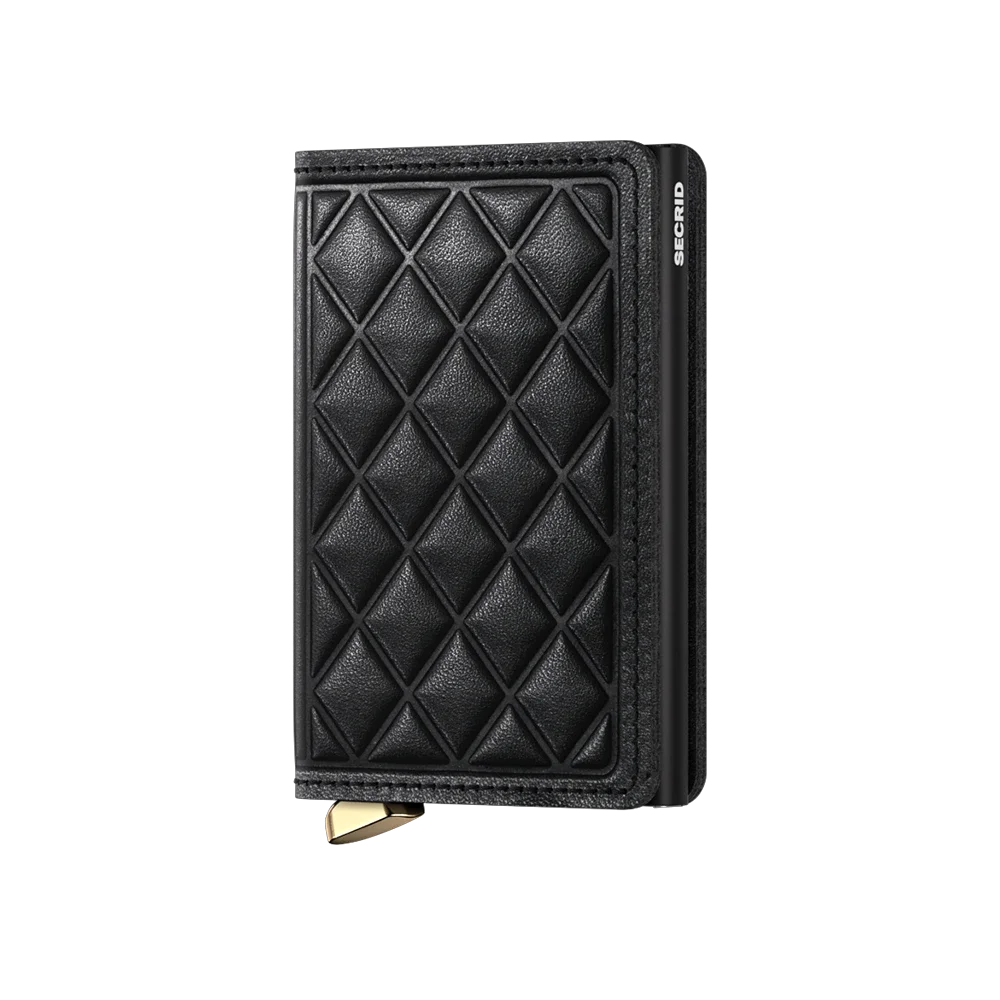 'Secrid Slimwallet - Premium Emboss Diamond' in 'Black' colour