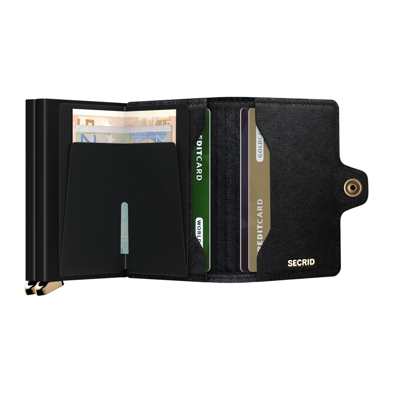 'Secrid Twinwallet - Premium Emboss Diamond' in 'Black' colour