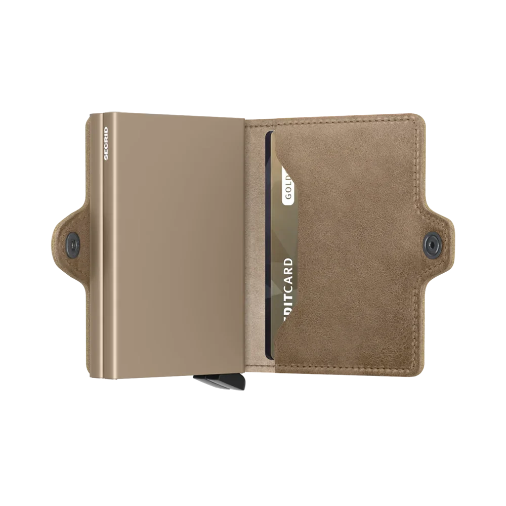 'Secrid Twinwallet - Vintage' in 'Taupe' colour