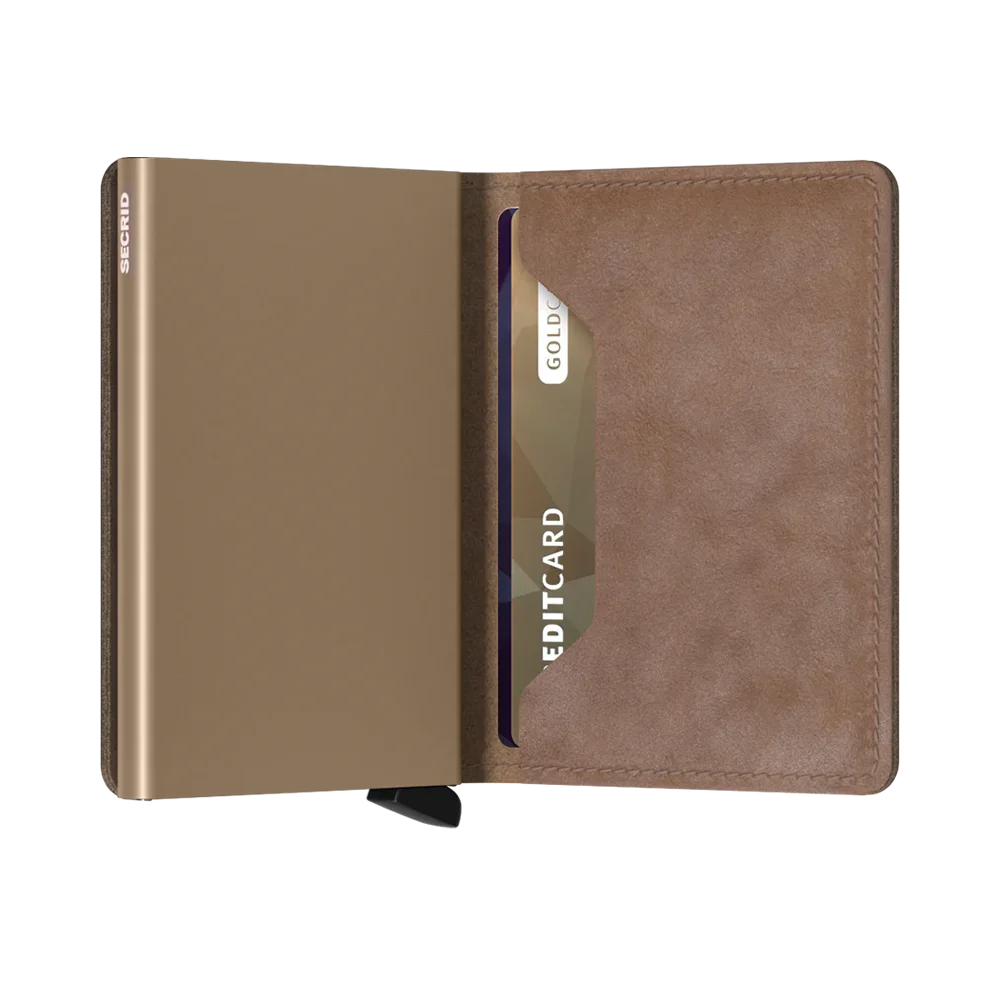 'Secrid Slimwallet - Vintage' in 'Taupe' colour