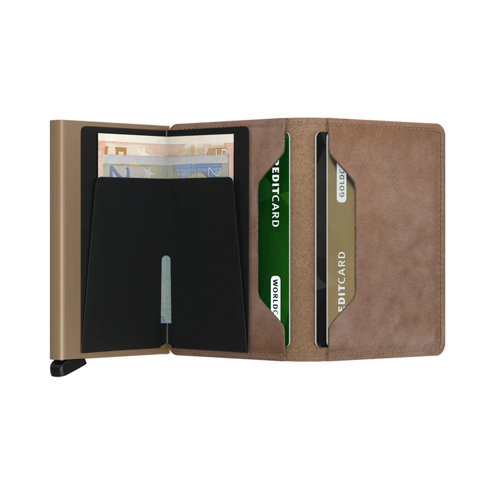 'Secrid Slimwallet - Vintage' in 'Taupe' colour