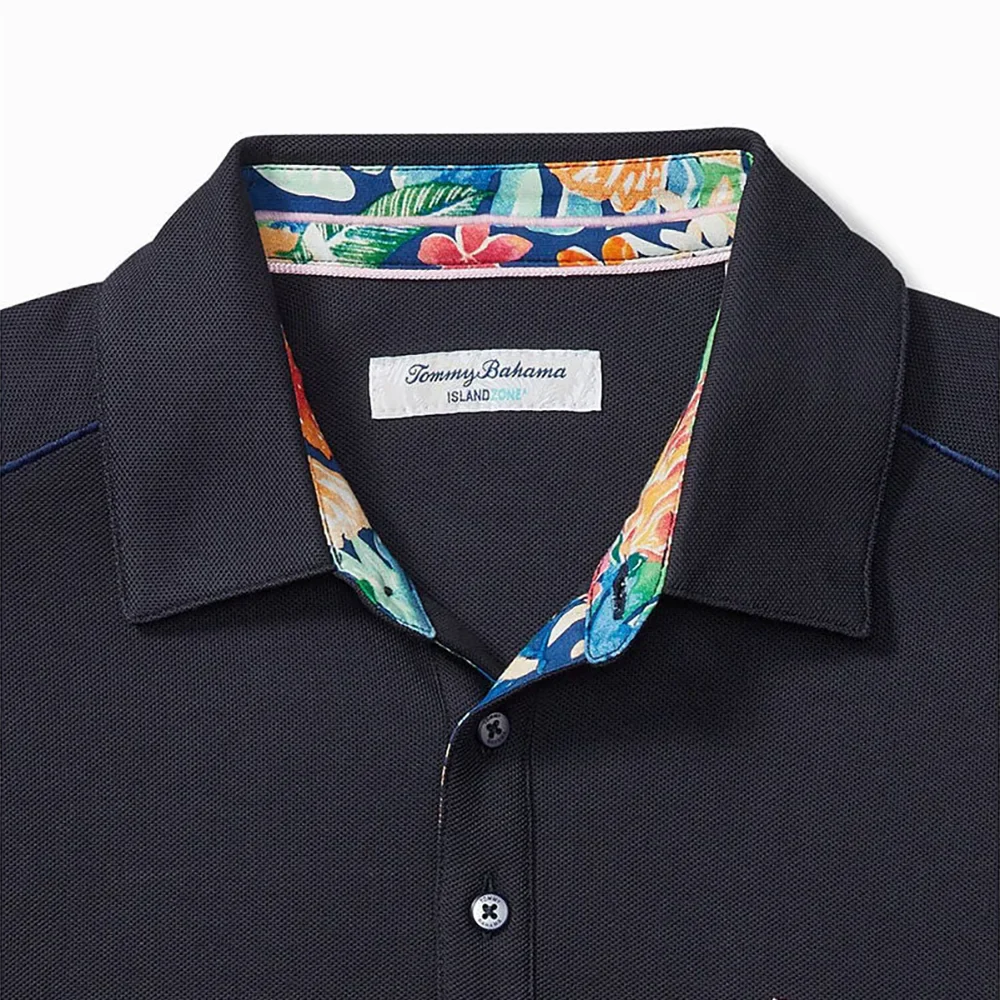 'Tommy Bahama Perfectly Paradise IslandZone Five O'Clock Polo' in 'Blue Note' colour