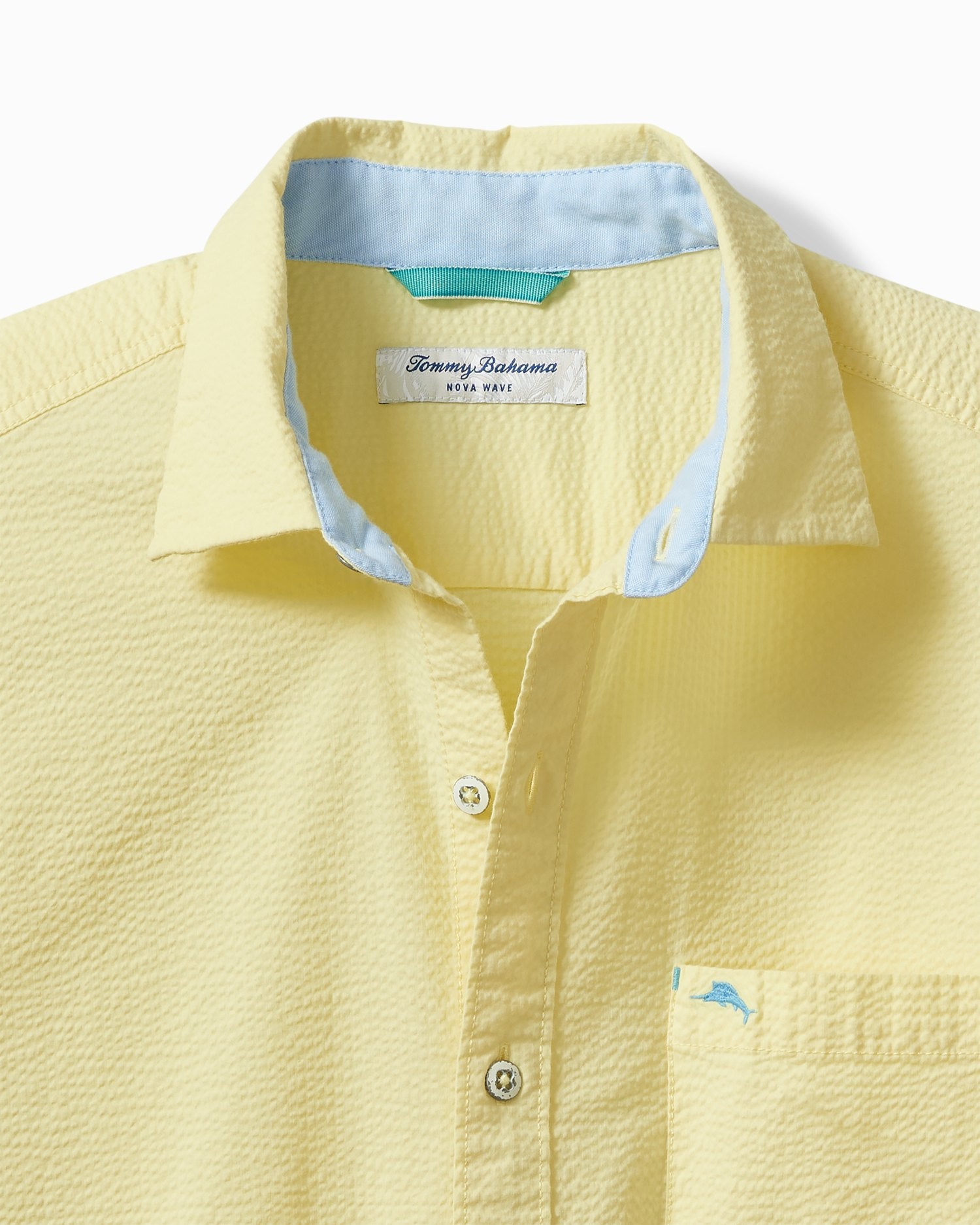 'Tommy Bahama Nova Wave Solid Short-Sleeve Shirt' in 'Awaken' colour