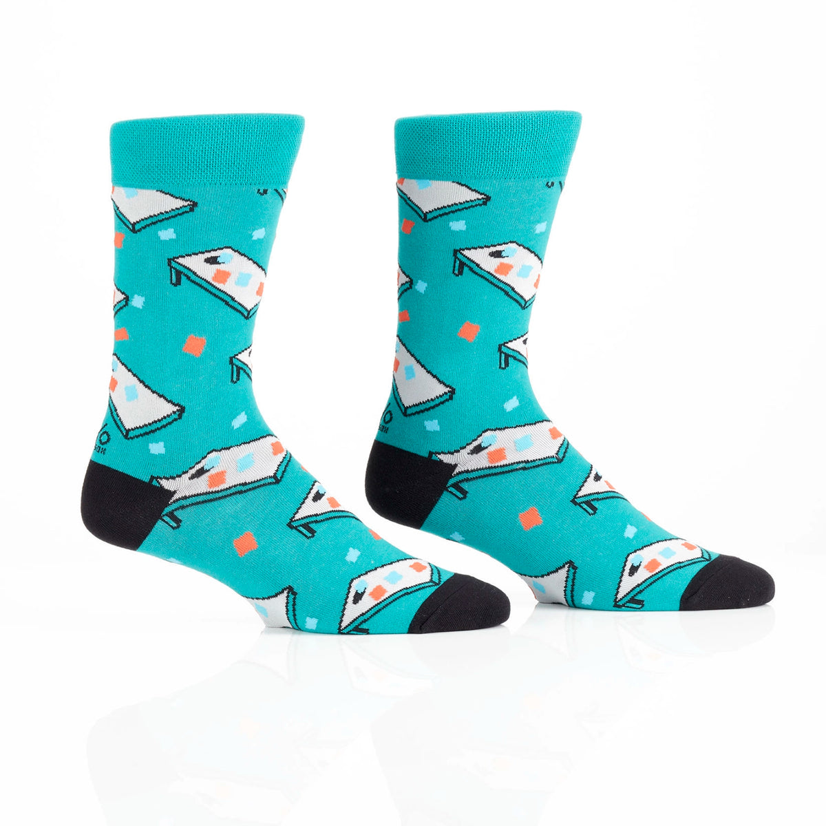 'Yo Sox Cornhole Crew Socks' in 'Aqua' colour
