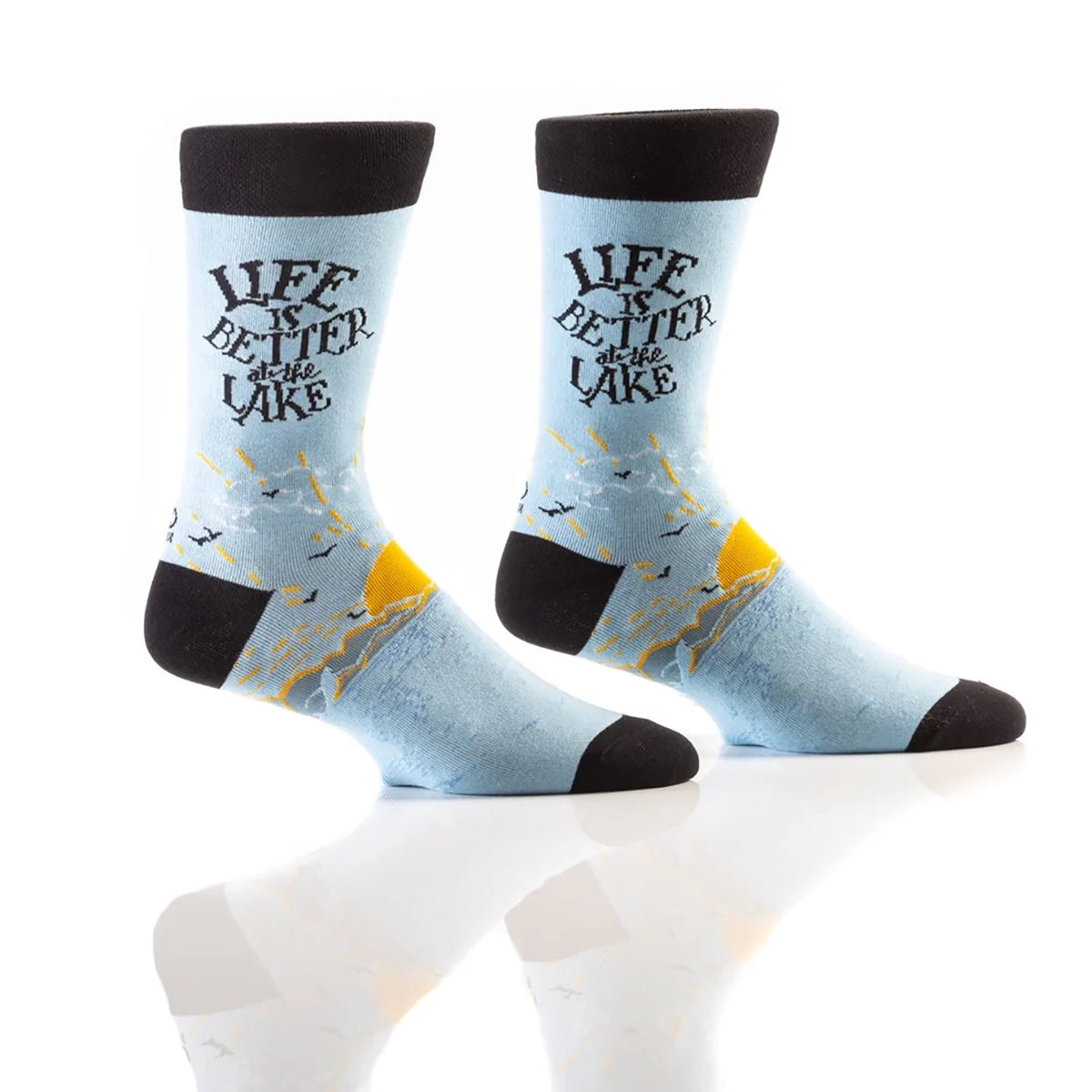 'Yo Sox Better At Lake Crew Socks' in 'Blue' colour
