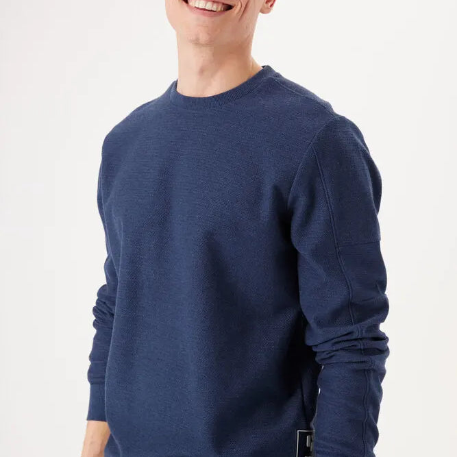 Garcia Pullover Blue Sweater - Blue - 2 - Tops - Fleece Sweaters