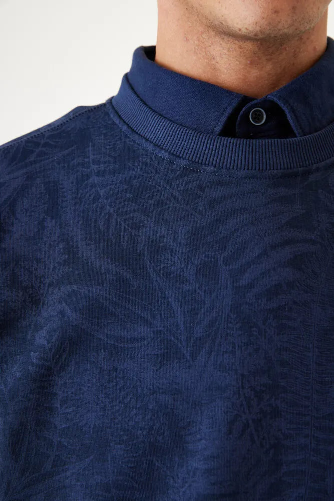 'Garcia H31062 Dark Fern Sweater' in 'Marine' colour