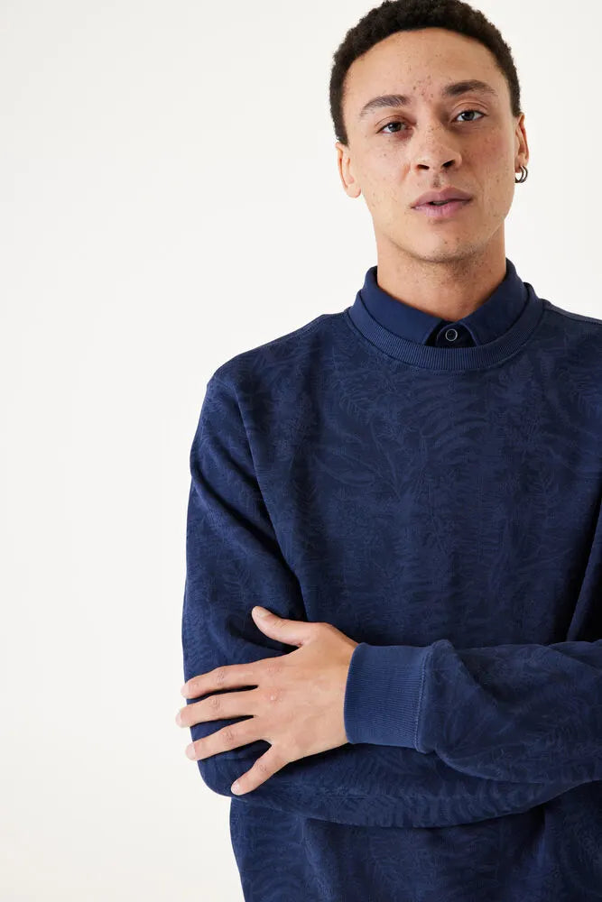 'Garcia H31062 Dark Fern Sweater' in 'Marine' colour