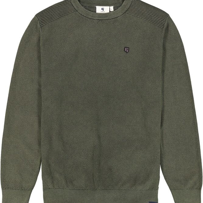 Garcia Green Logo Jumper - Green - 1 - Tops - Knit Sweaters