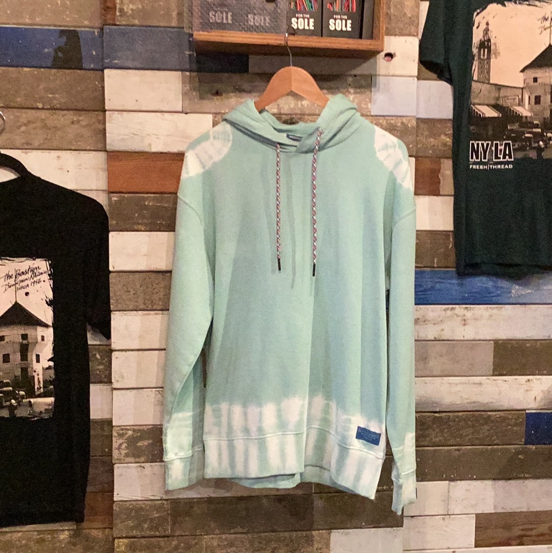'Scotch & Soda Tie-Dye Artwork Hoodie' in 'Teal' colour