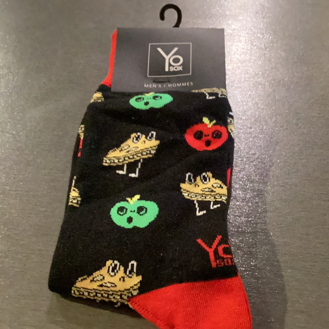 'Yo Sox Well This Is Awkward Crew Socks' in 'Black' colour