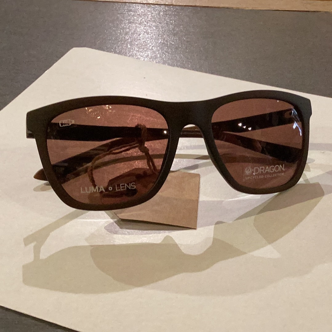 Dragon Wilder Luma Lens Sunglasses - Matte Dk Brown Crystal/Ll Brown - 1 - Accessories - Sunglasses