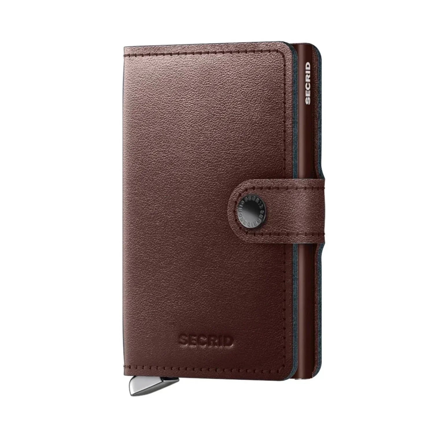 'Secrid Miniwallet - Premium Dusk' in 'Dark Brown' colour
