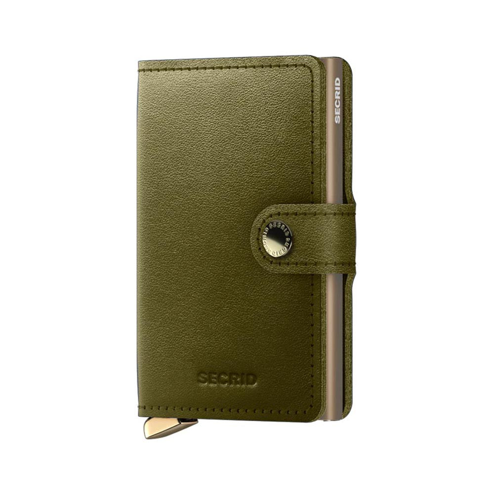 'Secrid Miniwallet - Premium Dusk' in 'Olive' colour
