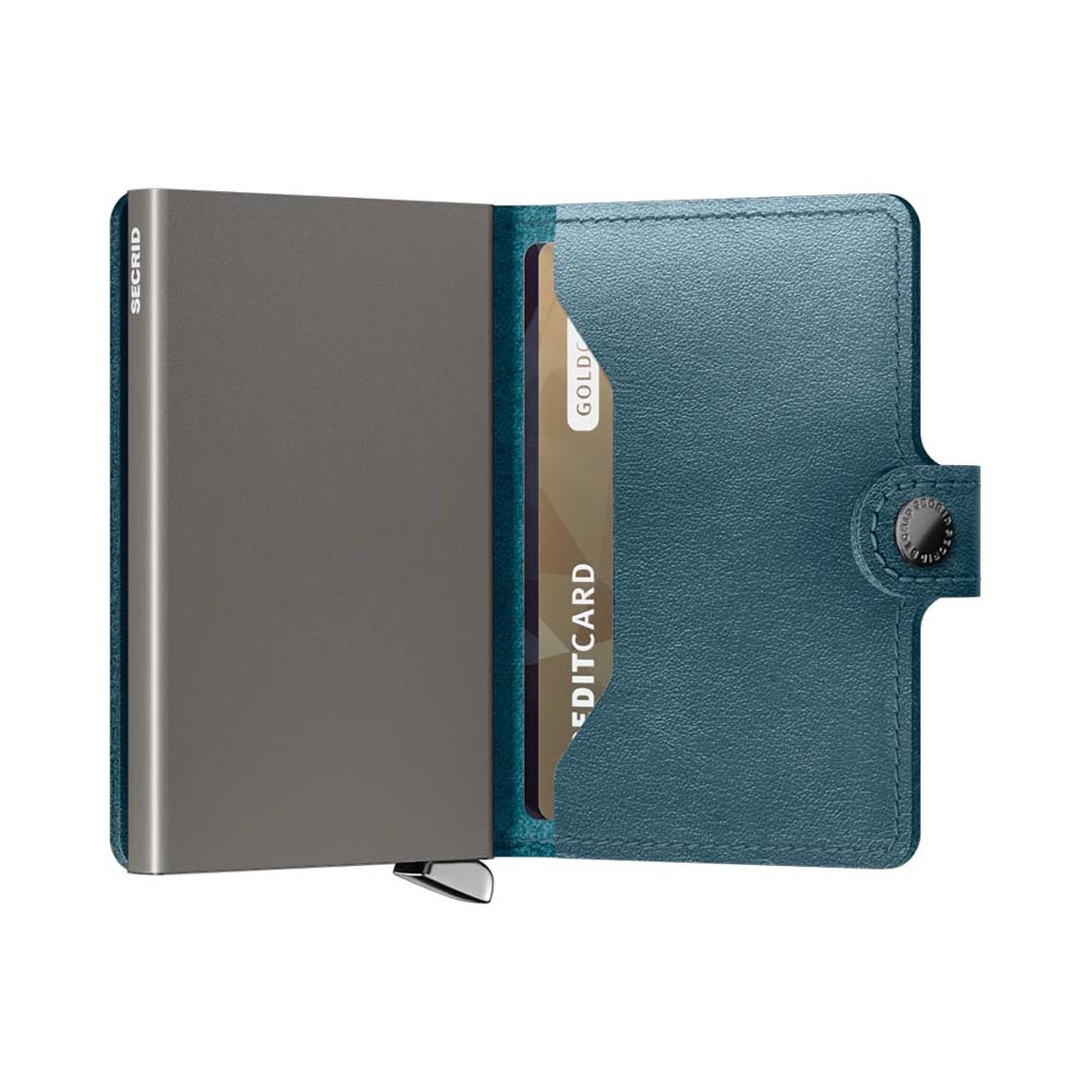'Secrid Miniwallet - Premium Dusk' in 'Teal' colour