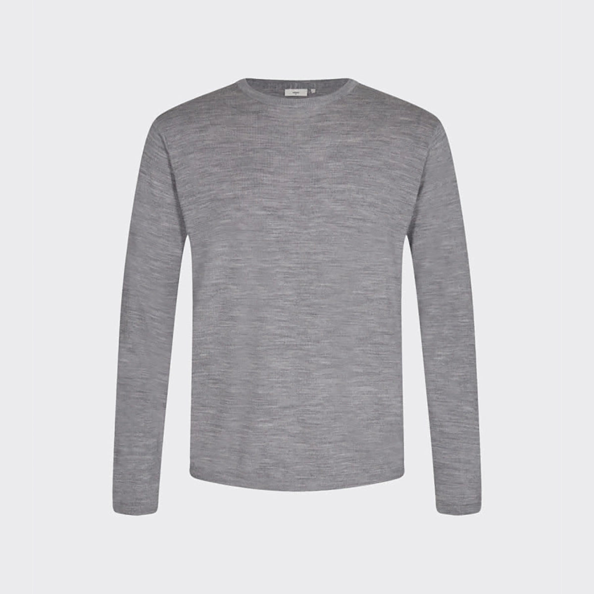 'MINIMUM Arvid 0108 Wool Jumper' in 'Grey Melange' colour
