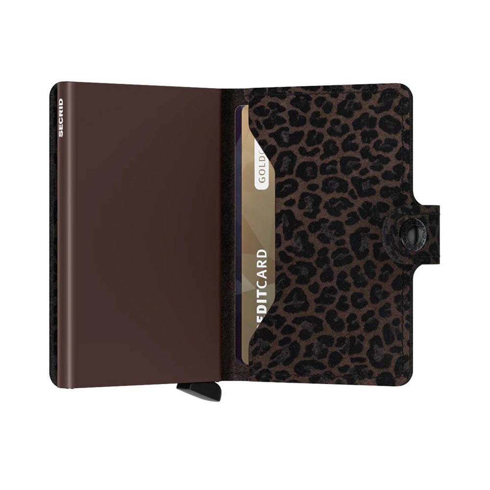 'Secrid Miniwallet - Leo' in 'Brown' colour
