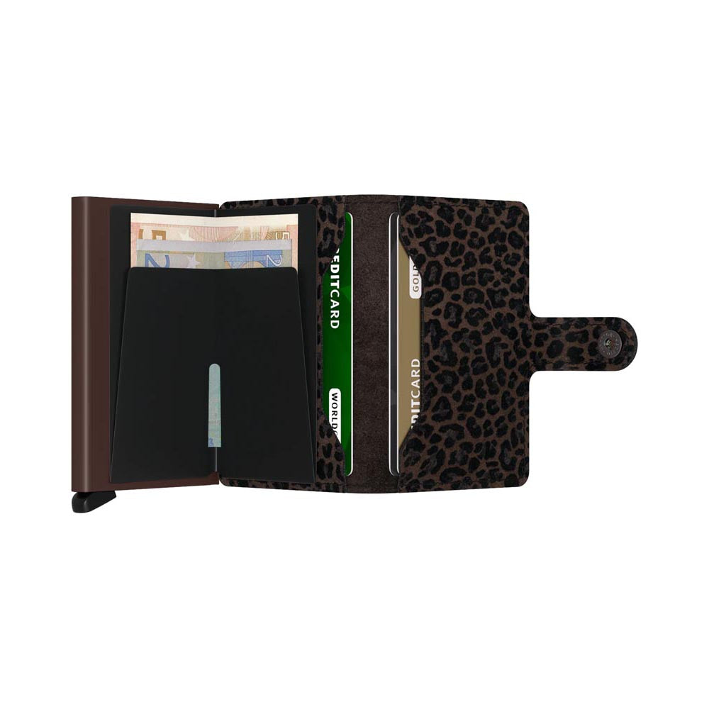 'Secrid Miniwallet - Leo' in 'Brown' colour