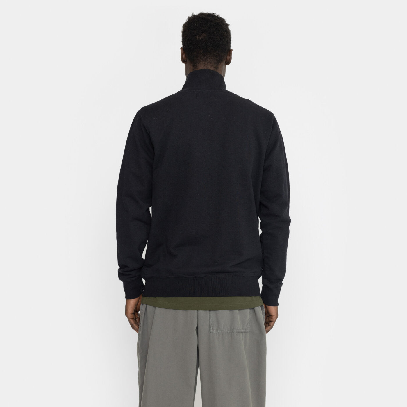 'Revolution 2763 Half Zip Sweatshirt' in 'Black' colour